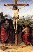 FRANCIA, Francesco Crucifixion with Sts John and Jerome dfh oil painting picture wholesale